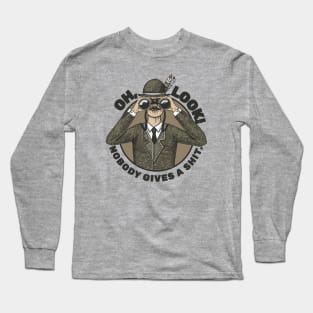 Oh look - nobody give a shit Vintage .al Long Sleeve T-Shirt